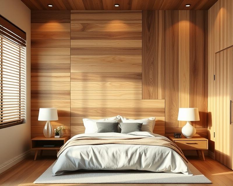 Rodzaje materiałów na drewniane ściany w sypialni i aranżacje