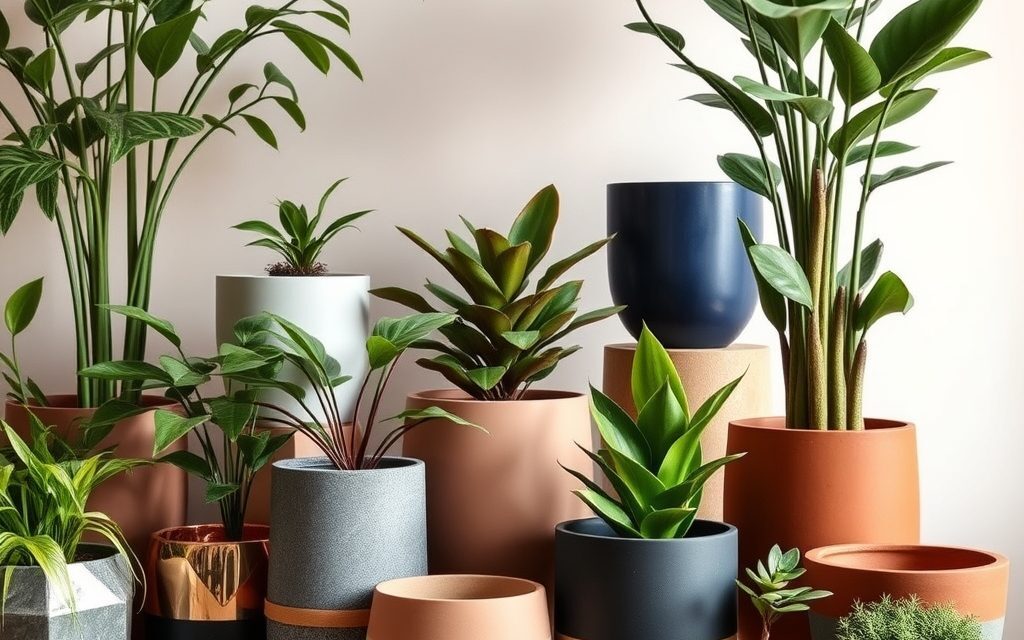 Doniczki w stylu wnętrza: jak dobrać materiały, kolory i formy dla harmonii i funkcji